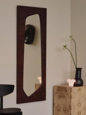 ferm LIVING Folia Mirror H135 cm – Dark Stained Burl