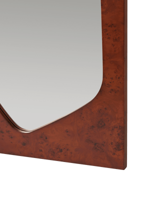 ferm LIVING Folia Mirror H135 cm – Dark Stained Burl