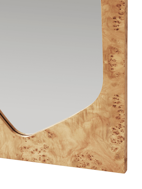 ferm LIVING Folia Mirror H135 cm – Natural Burl