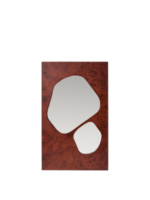 ferm LIVING Folia Mirror H82 cm – Dark Stained Burl