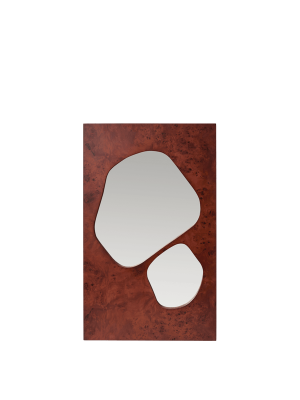 ferm LIVING Folia Mirror H82 cm – Dark Stained Burl