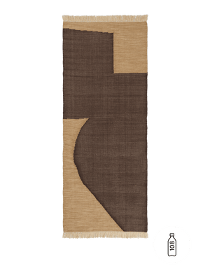 ferm LIVING Forene Runner 80 x 200 cm – Tan / Chocolate