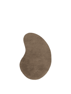 ferm LIVING Forma Wool Rug Small 103 x 155 cm – Ash Brown