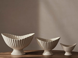 ferm LIVING Fountain Bowl 28 cm – Off-White