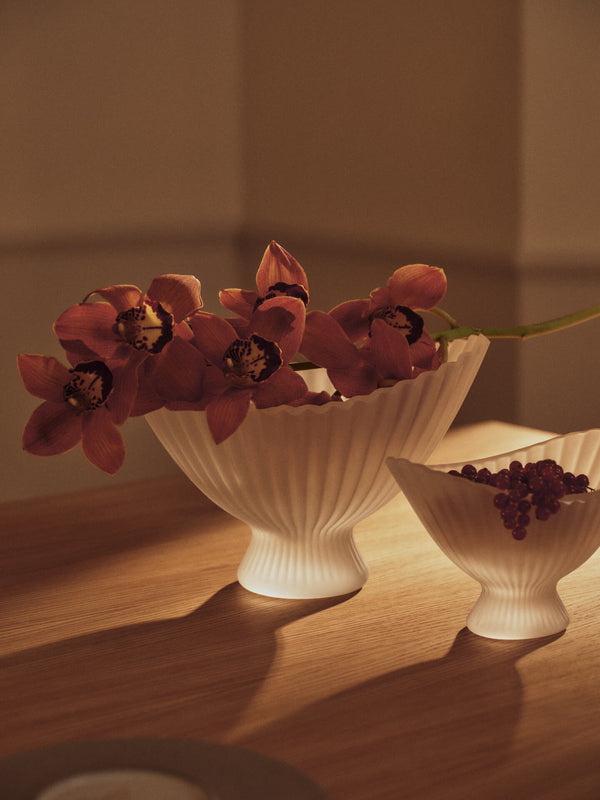 ferm LIVING Fountain Glass Bowl Ø28 cm