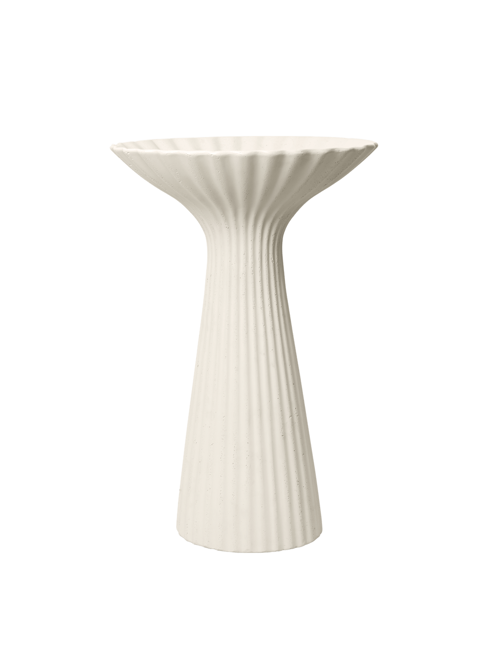 ferm LIVING Fountain Pedestal Bowl – Ivory