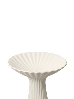 ferm LIVING Fountain Pedestal Bowl – Ivory