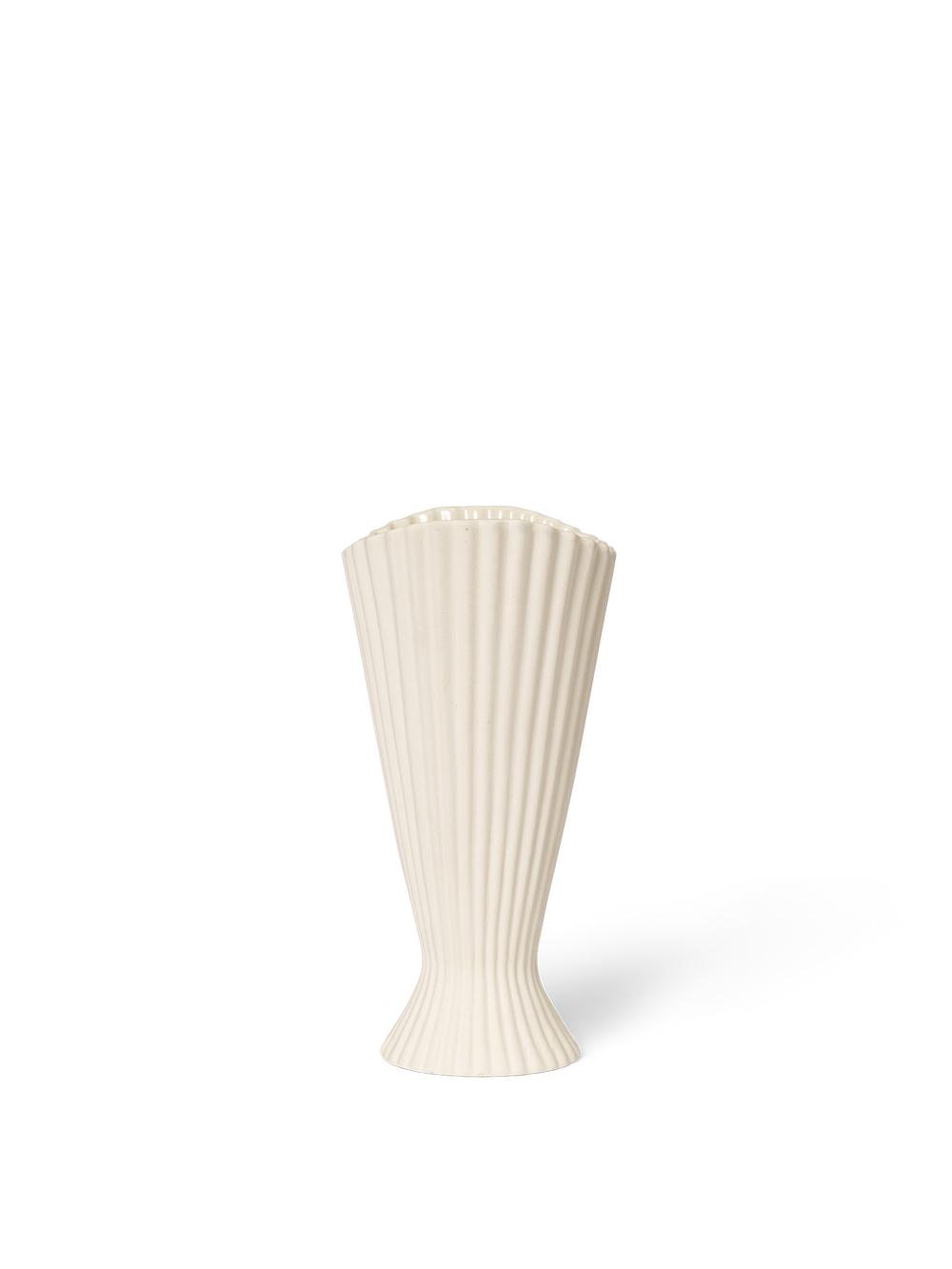 ferm LIVING Fountain Vase H20 cm – Off-White