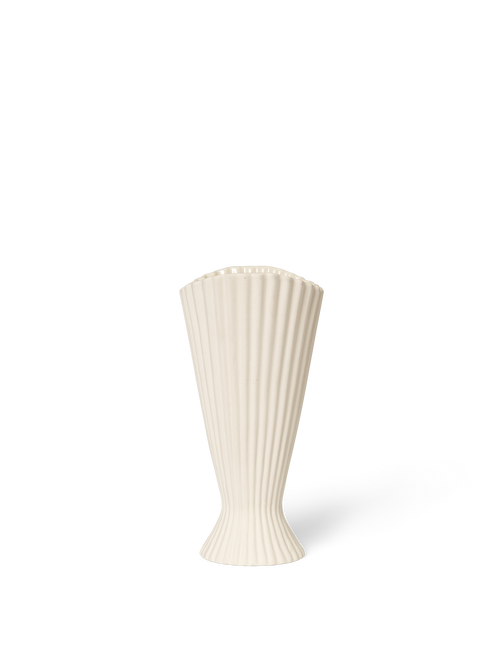 ferm LIVING Fountain Vase H20 cm – Off-White