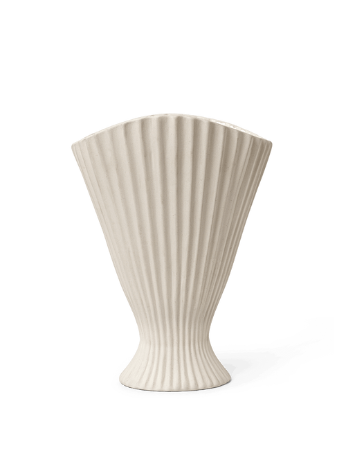 ferm LIVING Fountain Vase H30 cm – Off-White