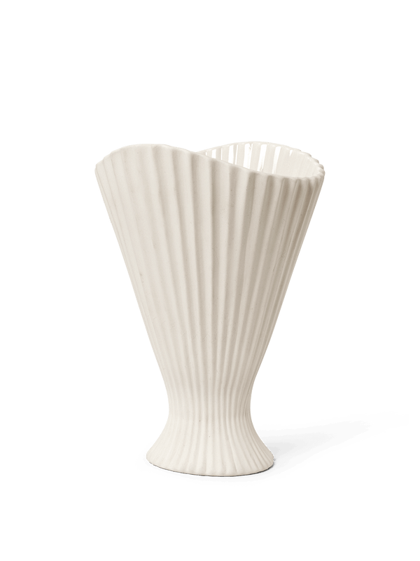 ferm LIVING Fountain Vase H30 cm – Off-White
