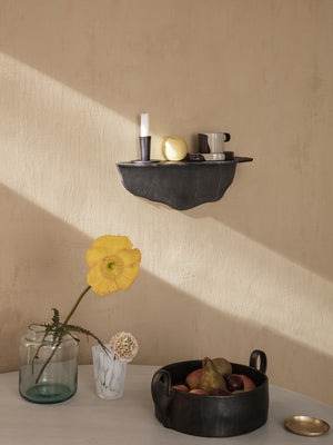 ferm LIVING Fracture Shelf – Blackened Aluminium