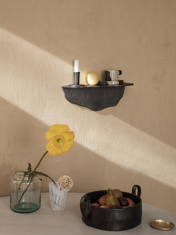 ferm LIVING Fracture Shelf – Blackened Aluminium