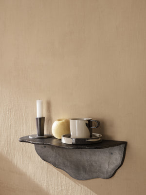 ferm LIVING Fracture Shelf – Blackened Aluminium