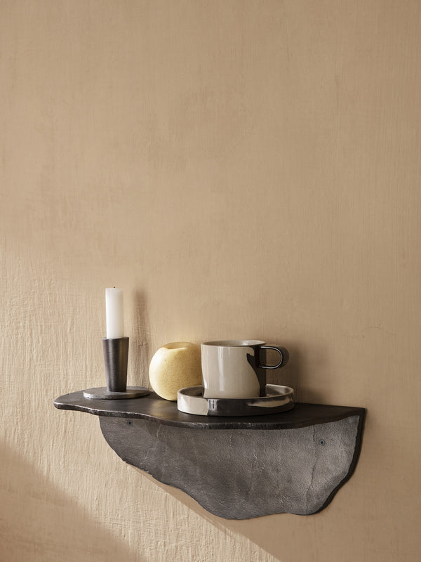 ferm LIVING Fracture Shelf – Blackened Aluminium