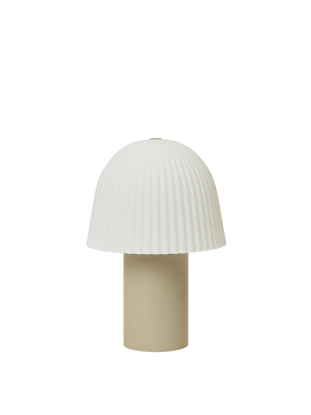ferm LIVING Frill Portable Lamp – Cashmere / White