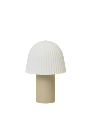 ferm LIVING Frill Portable Lamp – Cashmere / White