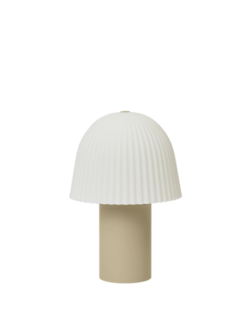 ferm LIVING Frill Portable Lamp – Cashmere / White