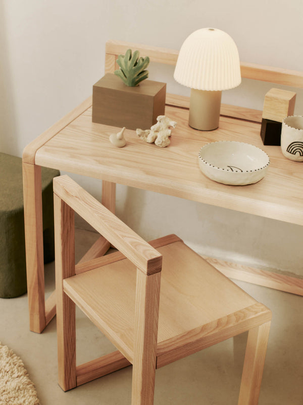 ferm LIVING Frill Portable Lamp – Cashmere / White