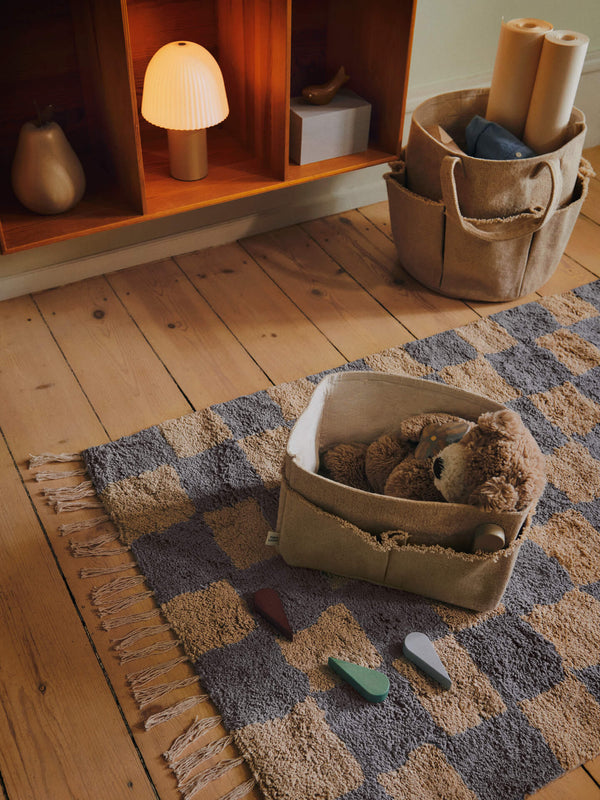 ferm LIVING Frill Portable Lamp – Cashmere / White