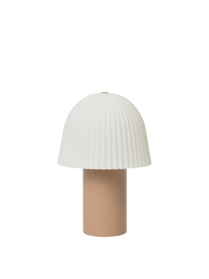 ferm LIVING Frill Portable Lamp – Rose / White