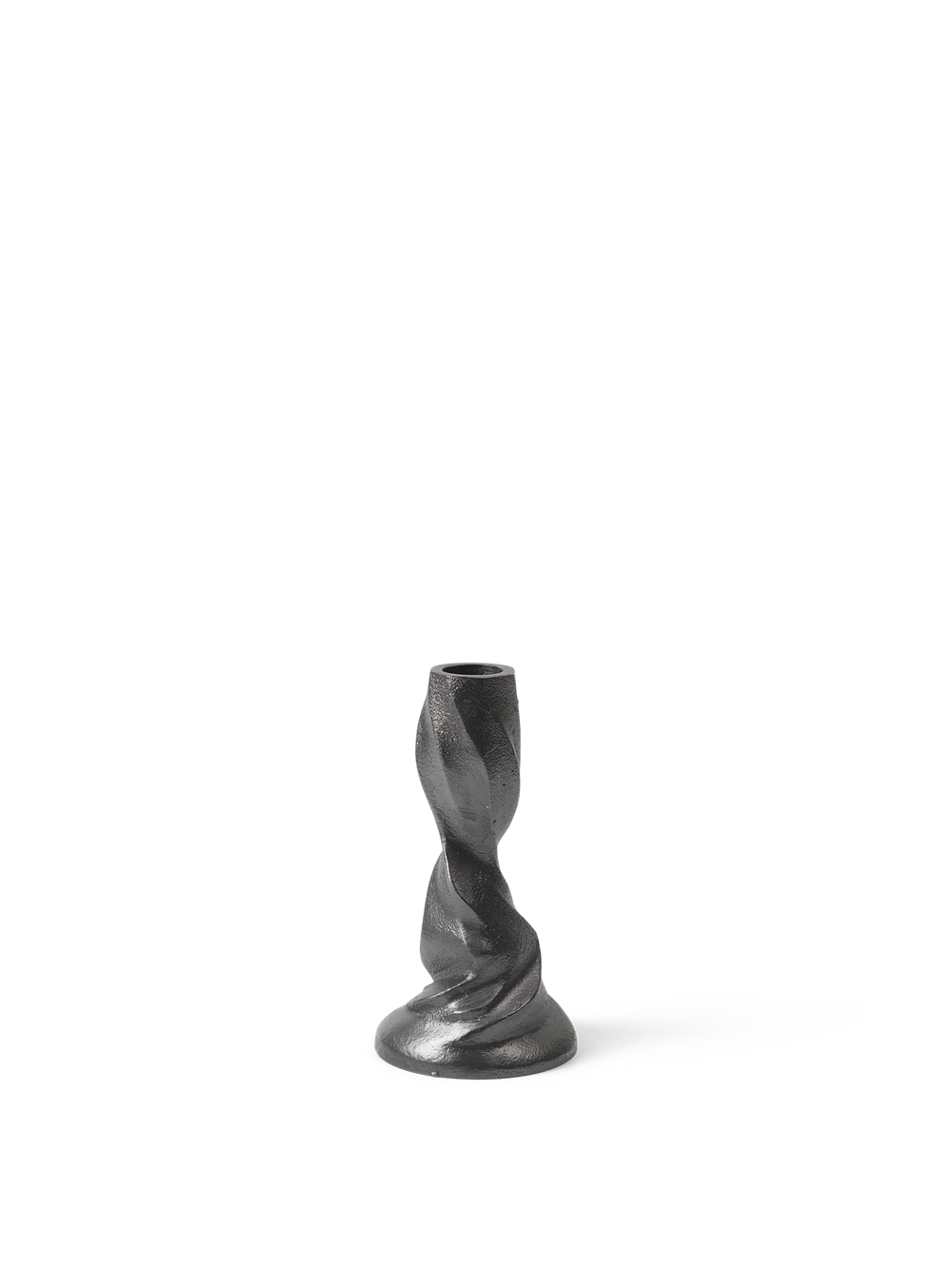 ferm LIVING Gale Candle Holder H13 cm – Blackened Aluminium