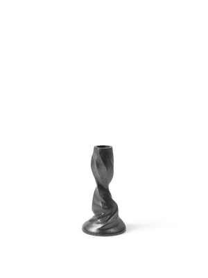 ferm LIVING Gale Candle Holder H13 cm – Blackened Aluminium