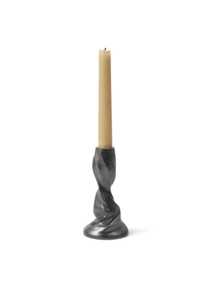 ferm LIVING Gale Candle Holder H13 cm – Blackened Aluminium