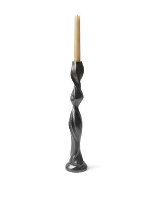 ferm LIVING Gale Candle Holder H38 cm – Blackened Aluminium