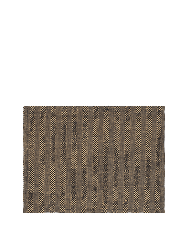 ferm LIVING Gather Placemats – Set of 4 – Black / Natural