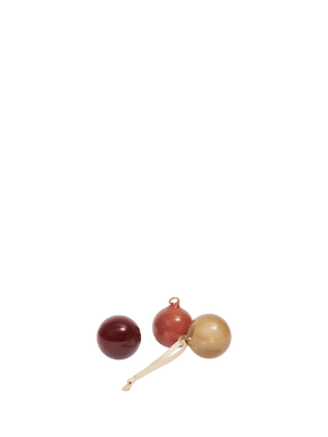 ferm LIVING Glass Baubles Small – Set of 3 – Roseate Opaque