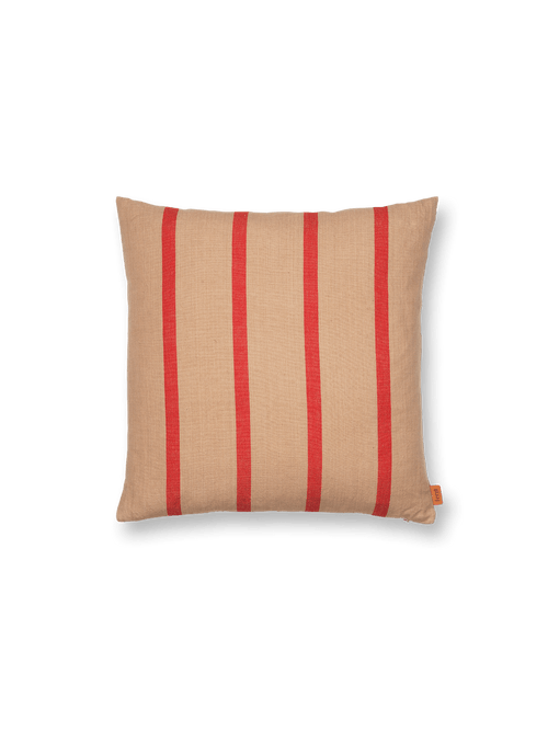 ferm LIVING Grand Cushion – Camel / Red