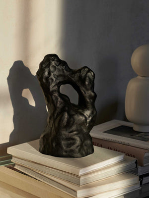 ferm LIVING Grotto Piece – Blackened Aluminium