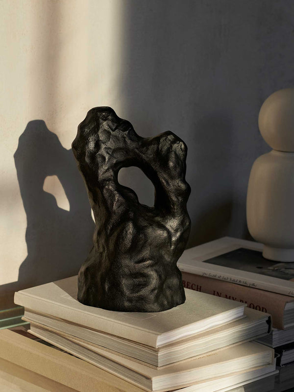 ferm LIVING Grotto Piece – Blackened Aluminium