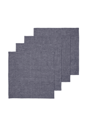 ferm LIVING Hale Napkins – Set of 4 – Indigo Blue