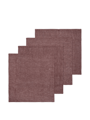 ferm LIVING Hale Napkins – Set of 4 – Chestnut