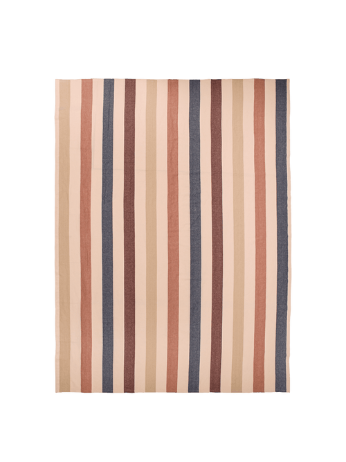 ferm LIVING Hale Tablecloth – Cashmere / Mocha / Indigo Blue