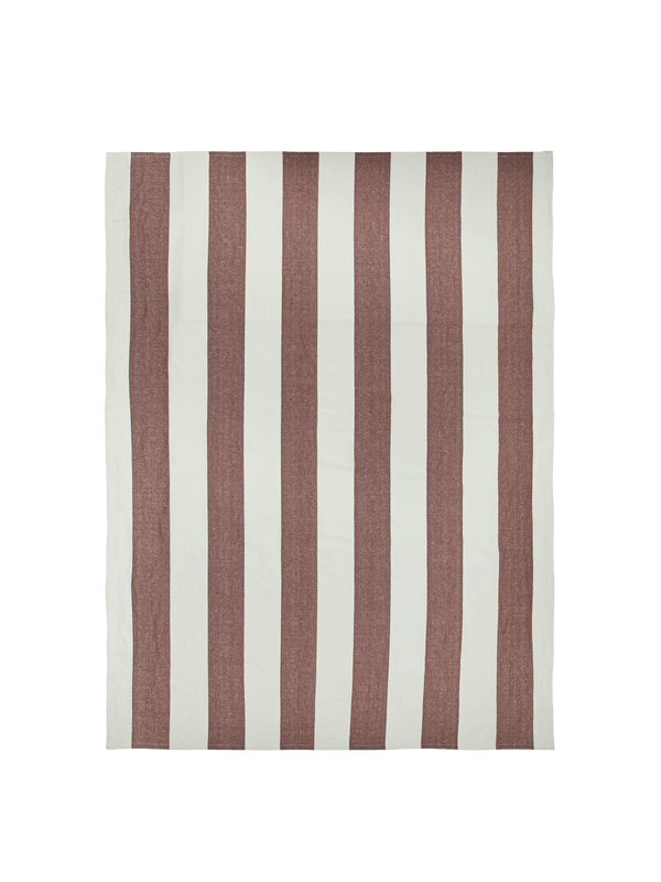 ferm LIVING Hale Tablecloth – Chestnut / Frosted Lime