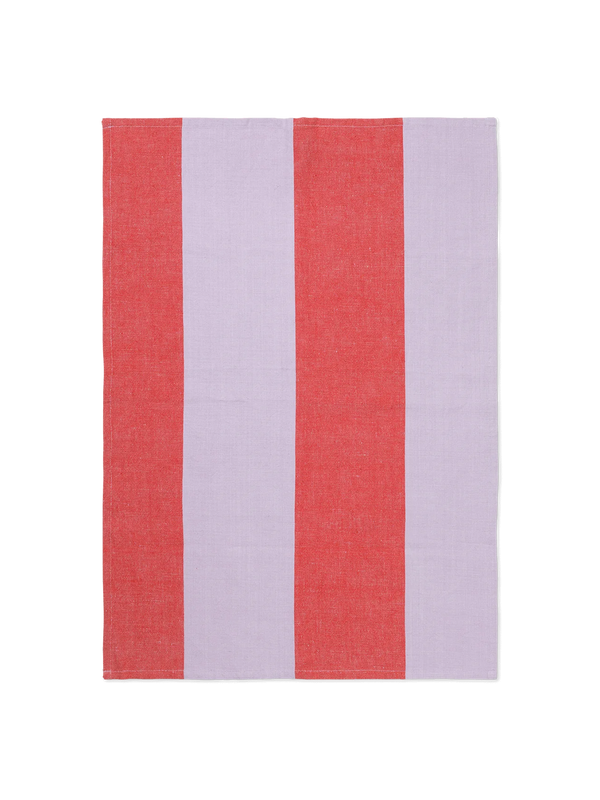 ferm LIVING Hale Tea Towel – Red / Lilac