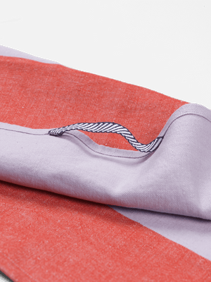 ferm LIVING Hale Tea Towel – Red / Lilac