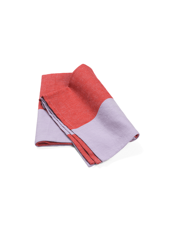 ferm LIVING Hale Tea Towel – Red / Lilac