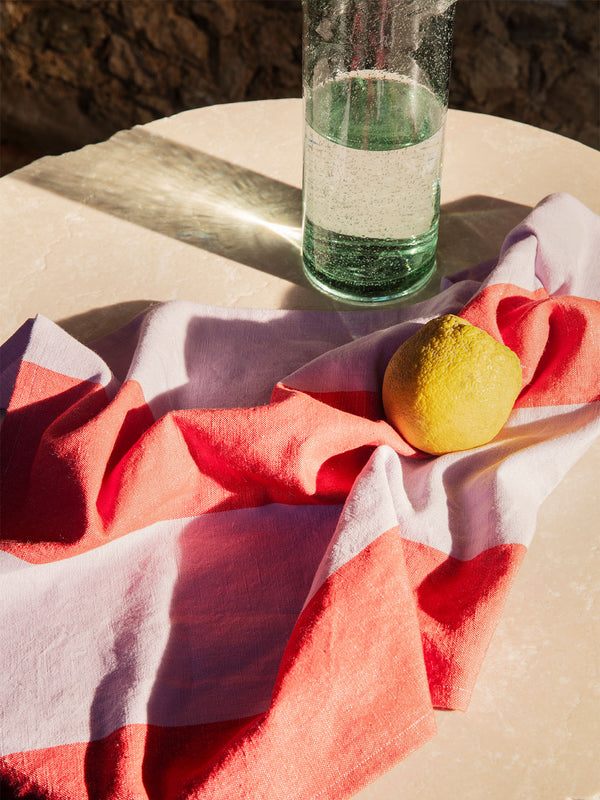 ferm LIVING Hale Tea Towel – Red / Lilac