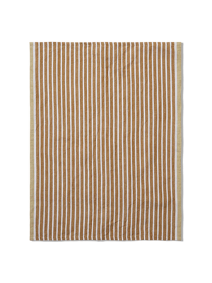 ferm LIVING Hale Tea Towel – Golden Brown / Silver Fern