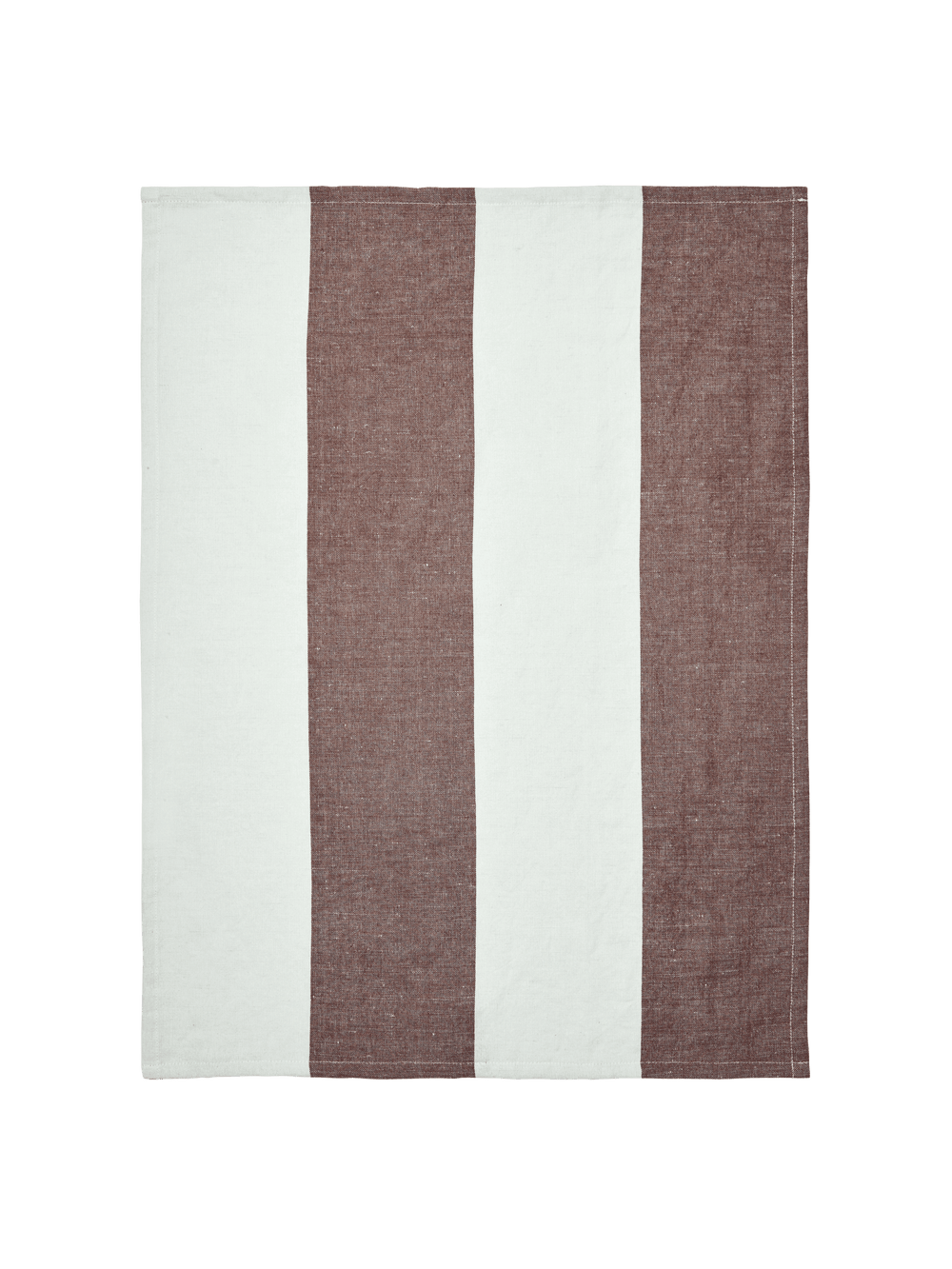 ferm LIVING Hale Tea Towel – Chestnut / Frosted Lime