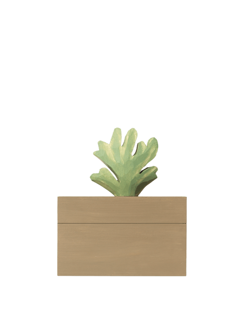 ferm LIVING Harbour Box – Coral – Mistletoe / Tan