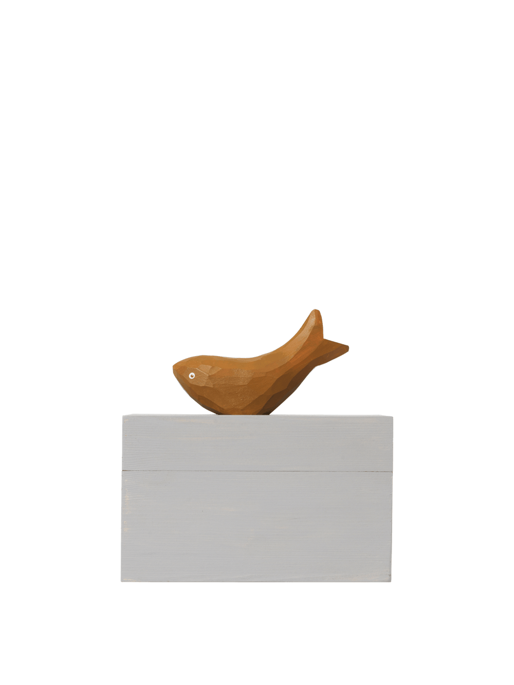 ferm LIVING Harbour Box – Fish – Mist Blue / Aged Gold