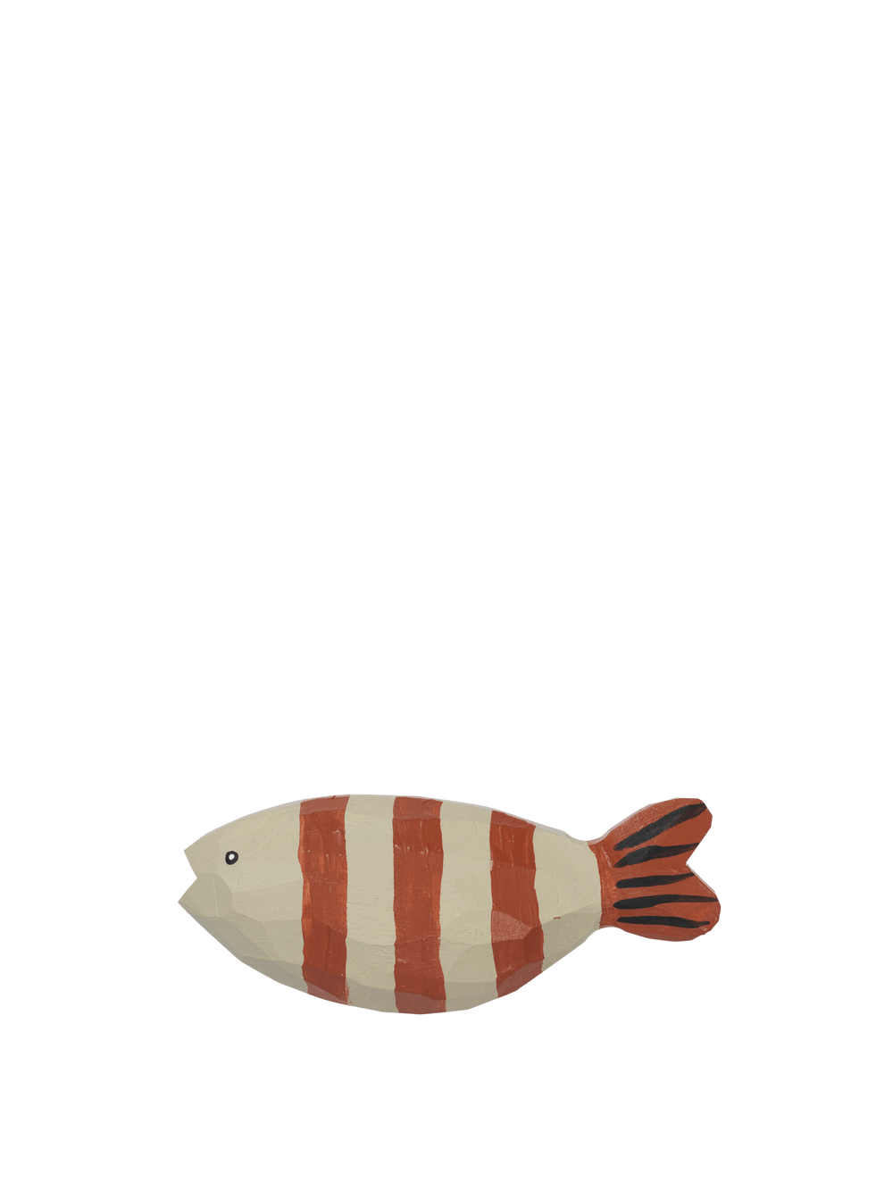 ferm LIVING Harbour Hook – Fish Stripe – Baked Clay / Light Celadon