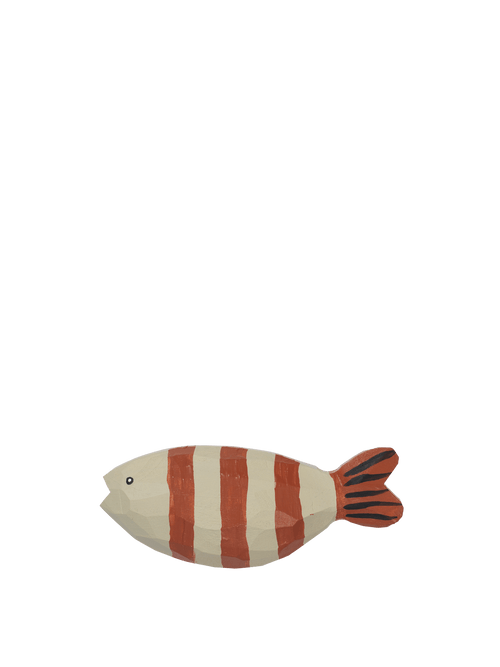 ferm LIVING Harbour Hook – Fish Stripe – Baked Clay / Light Celadon