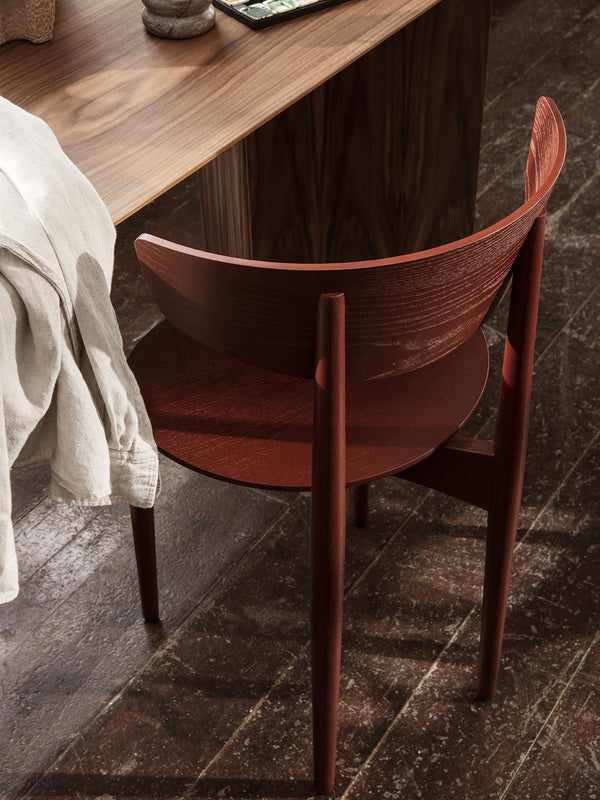 ferm LIVING Herman Dining Chair Wood – Red Brown