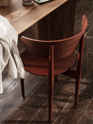 ferm LIVING Herman Dining Chair Wood – Red Brown
